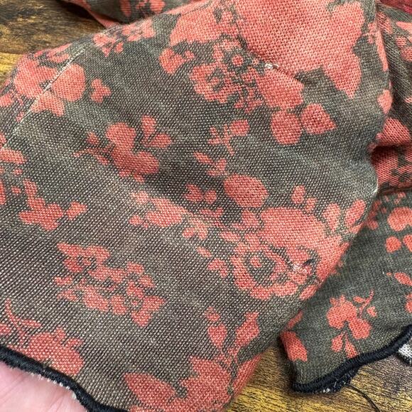 Amma Size M Cardigan Tunic Top Floral Patchwork Asymmetrical Boho FLAW READ - Picture 8 of 13